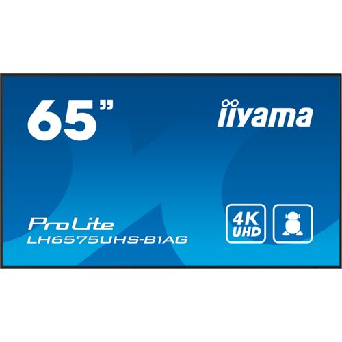  Monitor PROLITE LH6575UHS-B1AG65&amp;quot; 4K UHD Professional Digital Signage 24/7 display featuring Android OS, FailOver and Intel&amp;reg; SDM slot. The on-board iiSignage&amp;sup2; (Content Management System) gives you total control of your messaging and advertising remotely. - LH6575 Slike