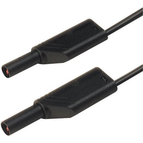 SKS Hirschmann 4 mm safety test lead\, silicone\, 2x stackabler plugs\, 200 cm, (20423144) Cene