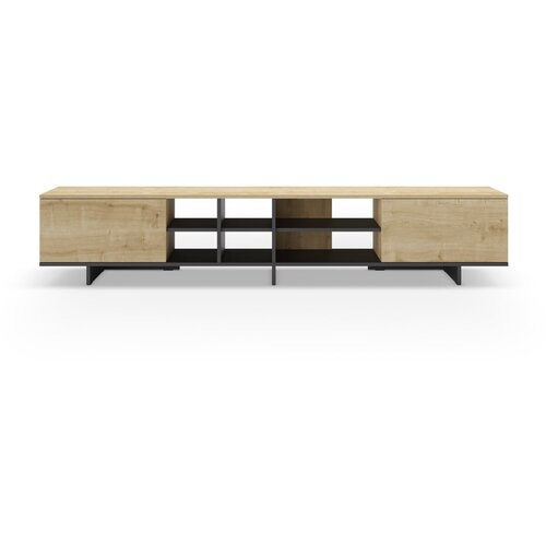 Marckeric TV komoda u dekoru hrasta u prirodnoj boji 230x44 cm Cequoia – Cijene