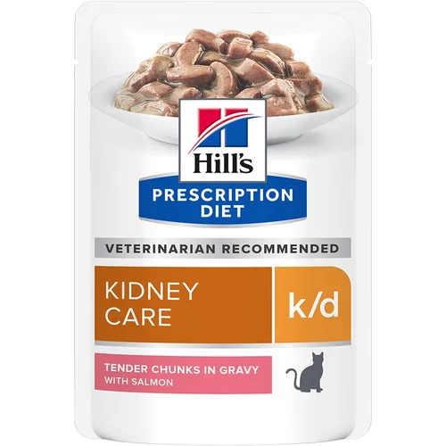 Hill’s 24 + 12 gratis! 36 x 85 g Hill’s Prescription Diet - k/d Kidney Care losos