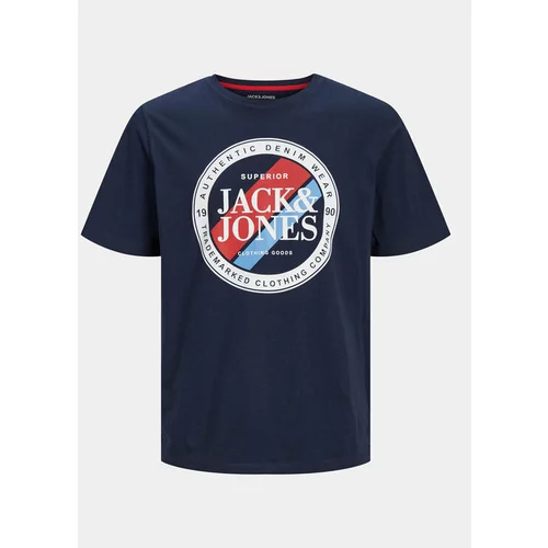 Jack & Jones Majica Loof 12248624 Mornarsko modra Standard Fit