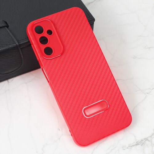 Torbica carbon stripe za samsung A146B galaxy A14 5G crvena Slike