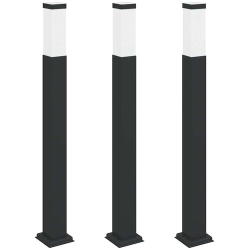 vidaXL Stebričke 3 kosi 80 cm črne IP44, (5000297014) Cene
