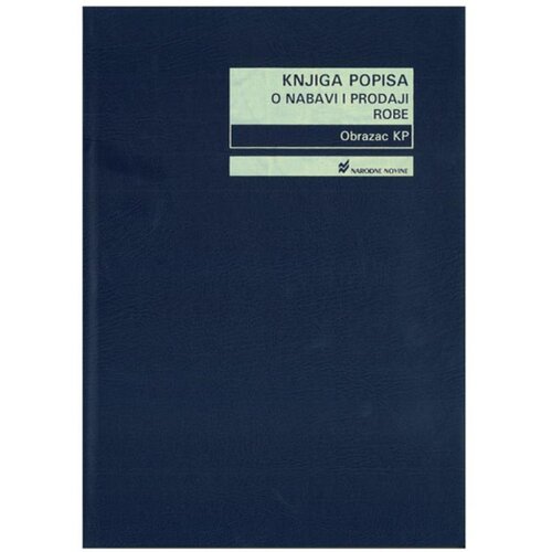 NARODNE NOVINE-UT VII-50 KNJIGA POPISA O NABAVI I PRODAJI ROBE (Obrazac KP); Knjiga 208 stranica, 21 x 29,7 cm Cijene
