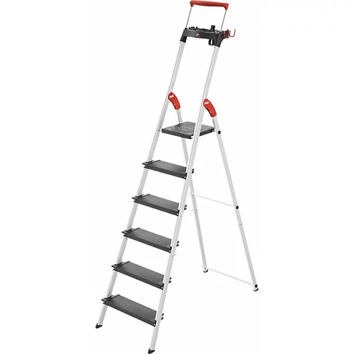 Hailo Varnostna lestev TopLine L100, nosilnost do 150 kg, 6 stopnic