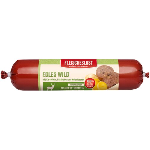 Fleischeslust brez žit Sensitive 6 x 800 g - Jelen s krompirjem, pastinakom in gozdnimi jagodami Slike
