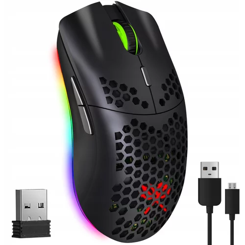 Bežični punjivi optički miš za igranje 2400DPI LED RGB
