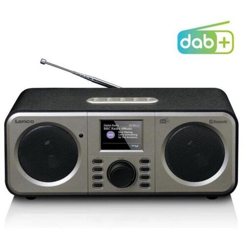 Lenco DAR-030 desktop radio DAB+ (1012), ukw Bluetooth, DAB+, ukw funkcija alarma crno-siva Slike