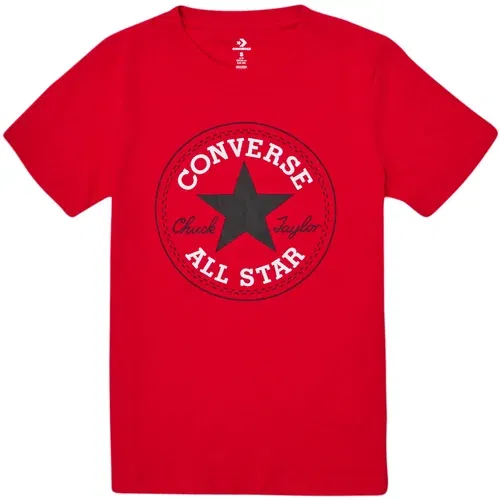 Converse majice s kratkimi rokavi CORE CHUCK PATCH TEE Rdeča