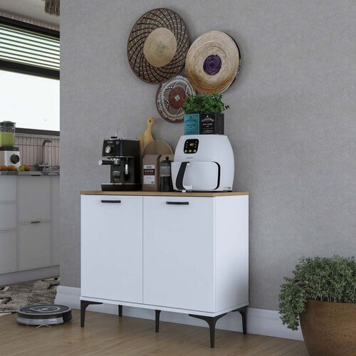 Hanah home JE190 - 3793 WalnutWhite Coffee Stand Cene