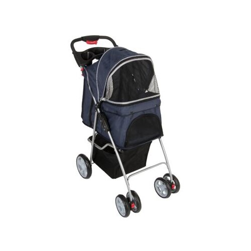 zooplus Sporty Pet Stroller za male pse - temno modra / svetlo siva Cene