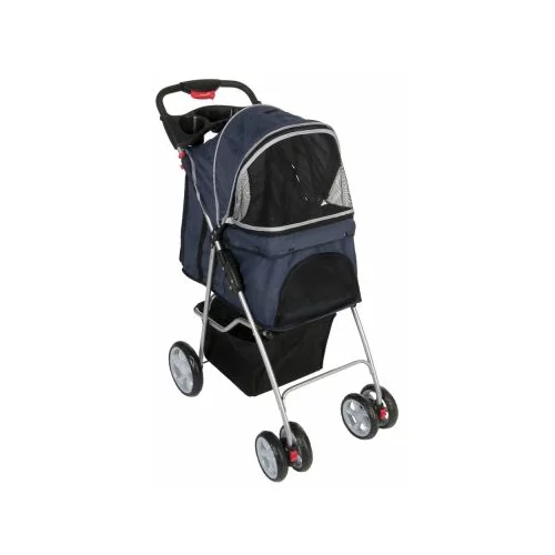 zooplus Sporty Pet Stroller za male pse - temno modra / svetlo siva