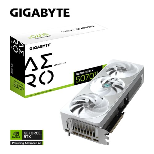 Gigabyte Grafična kartica GeForce RTX 5070 Ti AERO OC 16G, 16GB GDDR7, PCI-E 5.0 Cene