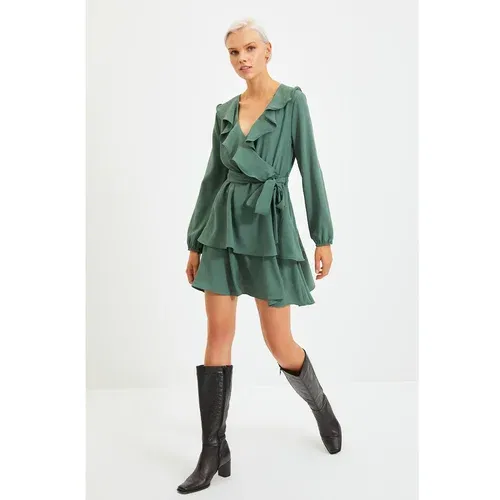 Trendyol Green Belted Dress