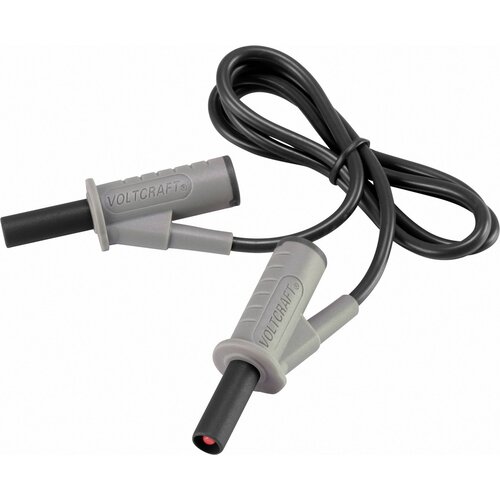 Voltcraft Visokofleksibilni varnostni merilni kabel [lamelni vtič 4 mm - lamelni vtič 4 mm] 0.75 m črne barve MSB-501 10 A, (20422865) Cene