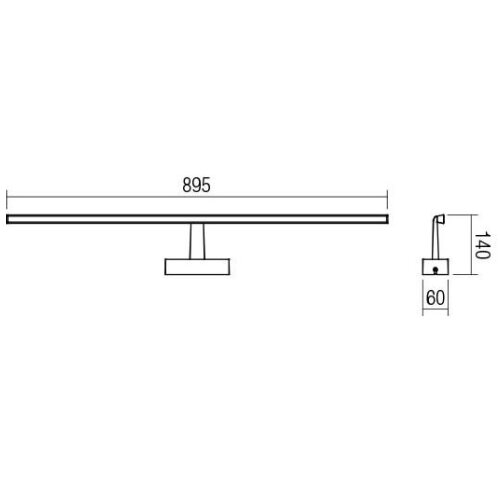  Redo 01-1676 - LED osvetljenje za kupatilsko ogledalo NEPTUNE LED/18W/230V IP44 Slike