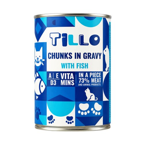 TILLO Hrana za mačke potpuna sa Ribom 415g KM0838 Slike