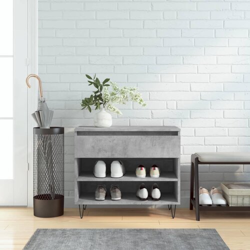  The Living Store Omarica za čevlje betonsko siva 70x36x60 cm inženirski les - Omarica Za Čevlje, (21444754) Cene