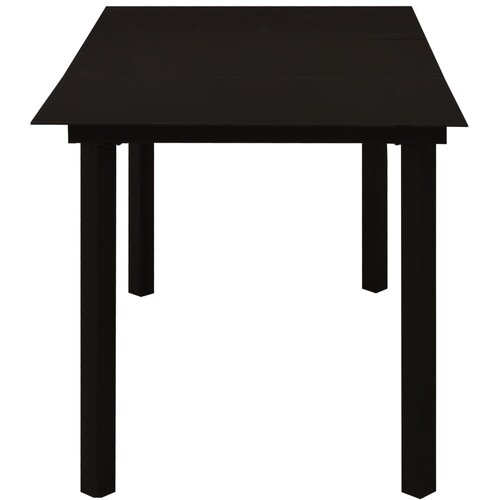  7-dijelni vrtni blagovaonski set od PVC ratana crni Slike