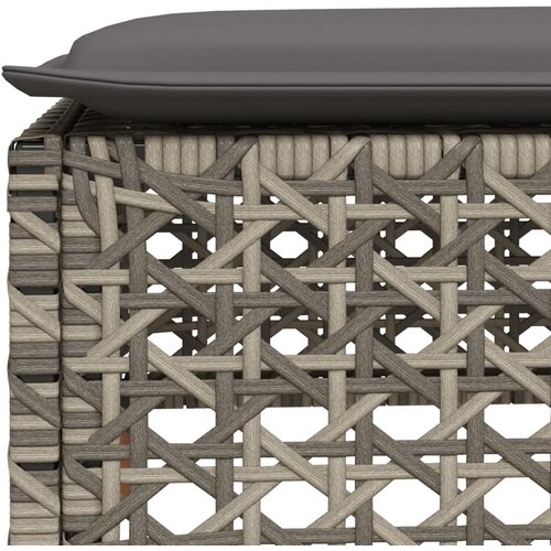  7-dijelni set vrtnih sofa sivi od poliratana Siva 63.5 x 56 x 32 cm Slike