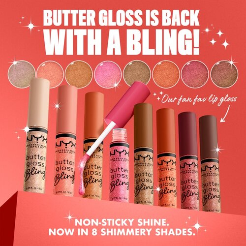 NYX Professional Makeup glos za ustnice - Butter Gloss Bling - Dripped Out Slike