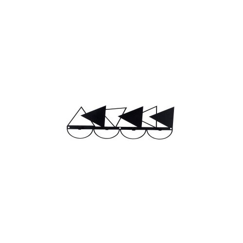 Lessentiel Maison zIdna vešalica Triangle, 60x18cm, Crna Cene