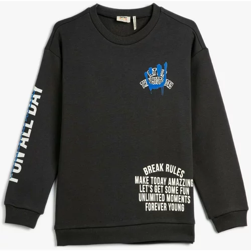 Koton Boys' Anthracite Sweatshirt