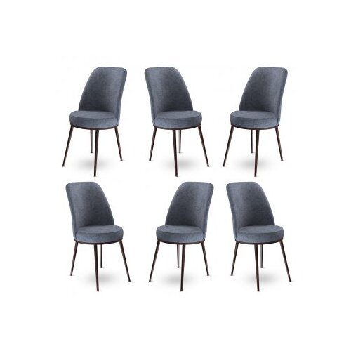 Hanah home Set od 6 trpezarijskih stolica Dexa Sivo-smeđa Cene