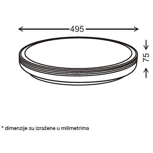 Bb Link LED plafonjera sa daljinskim 24 48W CCT VESTA 667 Slike