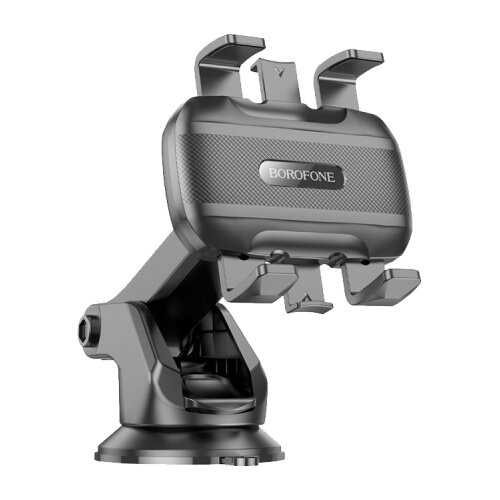 Borofone Univerzalni auto držač nosač za mobitel BH99 Wind automatic clamping car center console black Slike