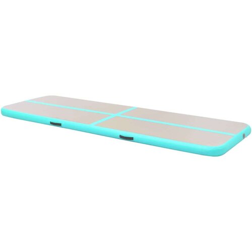  Strunjača na napuhavanje s crpkom 600 x 100 x 10 cm PVC zelena Slike