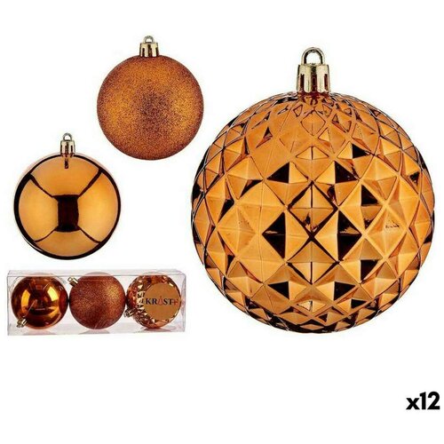  Set božićnih kuglica Oranžna PVC Ø 8 cm (12 kom.) Cijene