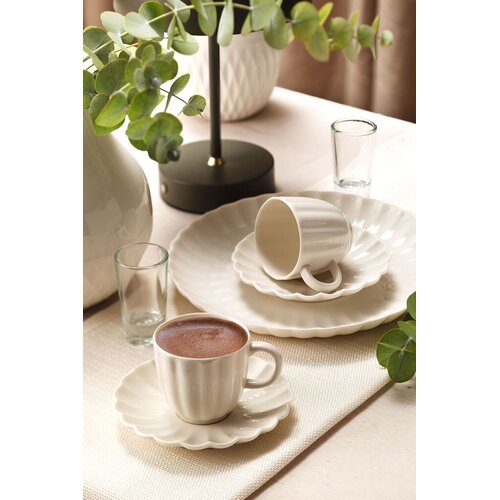 Hermia Set &scaron;olja za kafu, 4 komada, Beli Cene