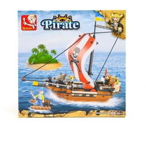 Sluban kocke Piratski ratnički brod, 226 kom A016012 Slike