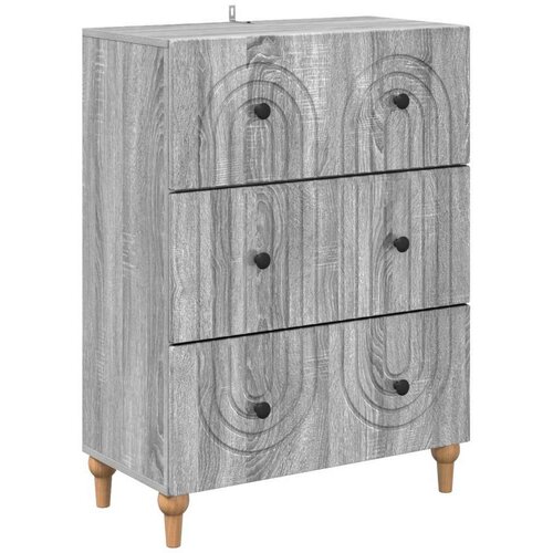 Predalna omara Siva Sonoma 66 x 34,5 x 90 cm Inženirski les, (5000232532) Cene