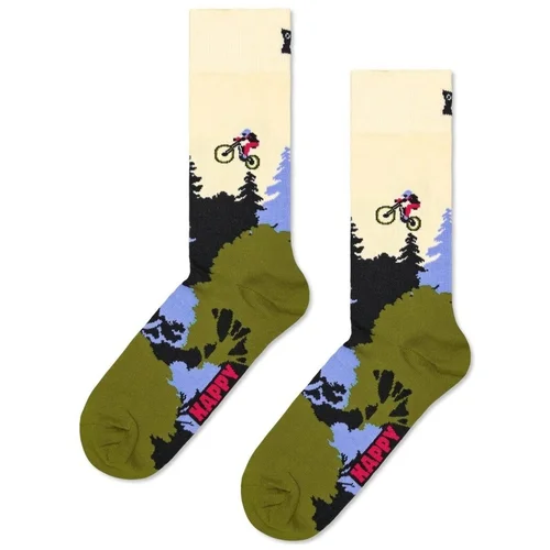 Happy Socks Dokolenke MOUNTAIN BIKE SOCK Zelena