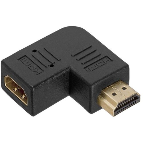 E-green Adapter HDMI (M) - HDMI (F) pod uglom Black Slike