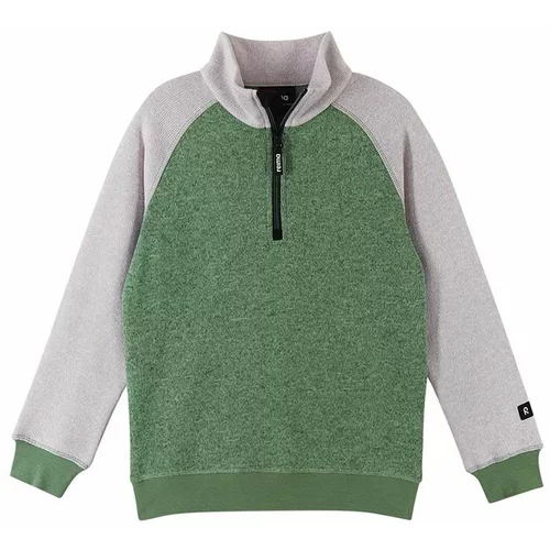 Reima Otroški pulover Neulus zelena barva