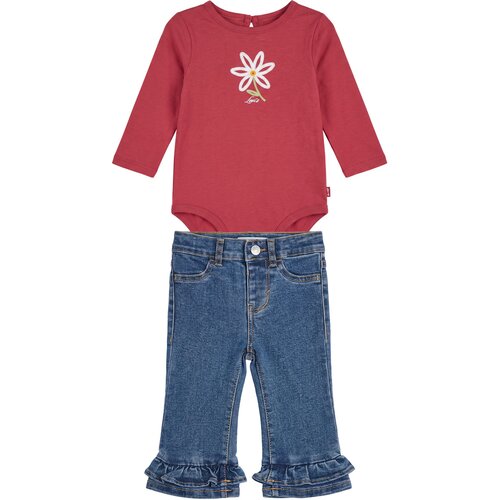 Levi&amp;#039;s Otro&amp;scaron;ki kompleti LS TOP RUFFLE FLARE LEG Večbarvna Slike