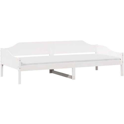 vidaXL Posteljni okvir bel 90x200 cm trdna borovina, (21292578) Cene