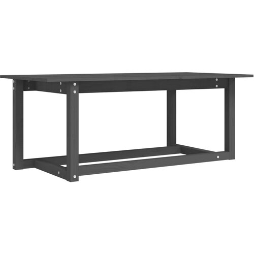 Maison Chic Klubska mizica - kavna mizica - Nizka mizica siva 110x55x45 trdna borovina, (21753012) Slike
