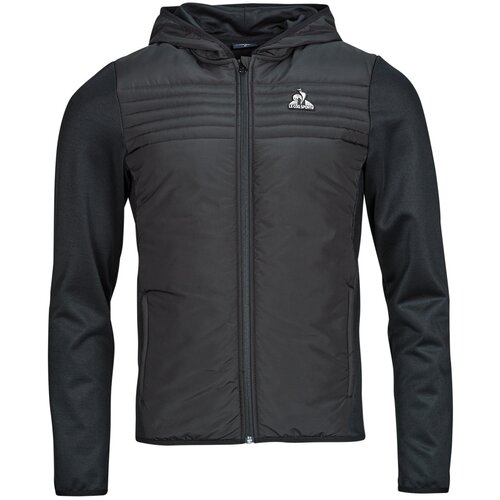 Le Coq Sportif Jakne HYBRIDE FZ Hoody N&amp;deg;1 M Črna Slike