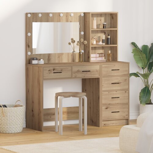 vidaXL Set od 2 Umjetnička hrastovina Drvo 40 cm x 40.7 cm x 135 cm Cijene