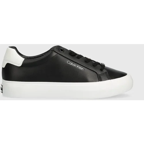 Calvin Klein Tenisice VULCANIZED LACE UP LTH boja: crna, HW0HW02037