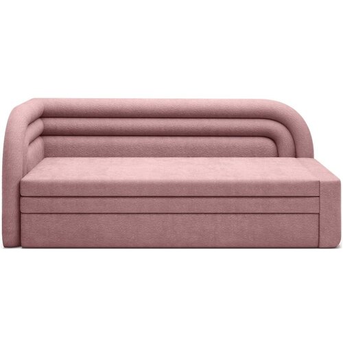 ELTAP Ružičasta sklopiva/s prostorom za odlaganje sofa od šenila s lijevim kutom 223 cm Fabillo – Cijene