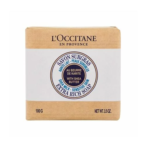 L'occitane shea milk extra rich soap milo s karitejevim maslom za občutljivo kožo 100 g unisex