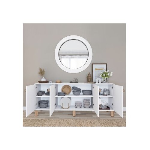 Hanah home konzolni sto Natura 1600-69, 180x75x40 cm, Beli Slike