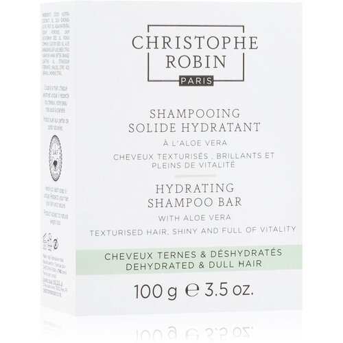 Christophe Robin Hydrating Shampoo Bar with Aloe Vera trdi &amp;scaron;ampon za suhe in občutljive lase 100 g Slike
