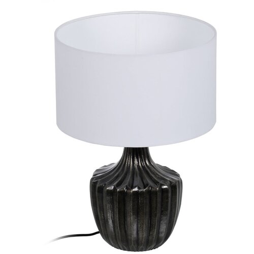 Ixia Crno-bijela stolna lampa s tekstilnim sjenilom (visina 52,5 cm) – Cijene