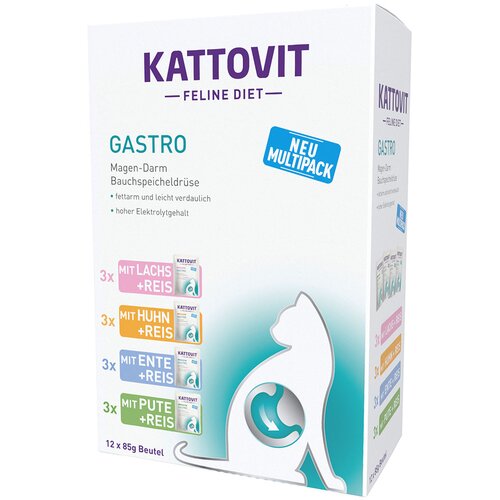 Kattovit Gastro vrečke 12 x 85 g - Miks - Miks (4 vrste) Slike